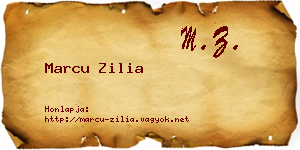 Marcu Zilia névjegykártya